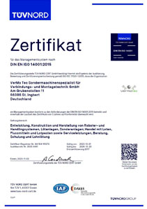 QM-Zertifikat Vermotec GmbH Löttechnik & Prozessautomatiseirung