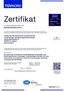 UM-Zertifikat Vermotec GmbH Löttechnik & Prozessautomatiseirung